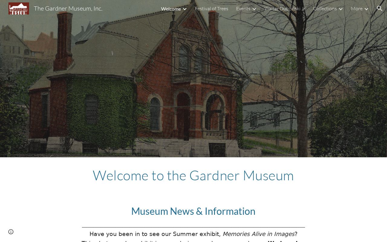 Gardner residents directory Gardner Museum local history resource room